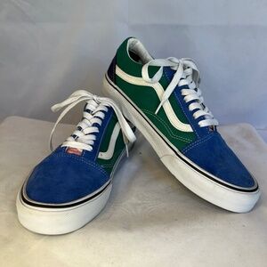 Vans "Old Skool Retro Court" (Multi/True White) Shoes-Size Men 9.5 Women 11